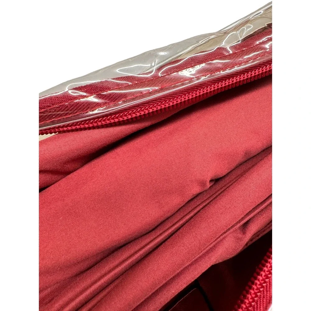 Jessica Sanders Twin Sheet Set 1500 Thread Count Red 100% Egyptian‎ Cotton NWT
